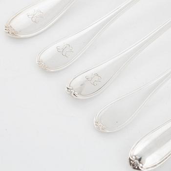 A Swedish Silver Cutlery, W.A. Bolin 'Model B', Stockholm 1948-1967 (127 pieces).