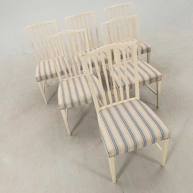 Chairs, 6 pieces, mid/second half of the 20th century.