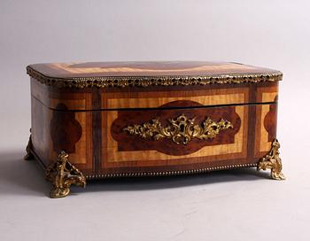 SCHATULL, märkt P Sormani, Paris. 1800-talets andra hälft.