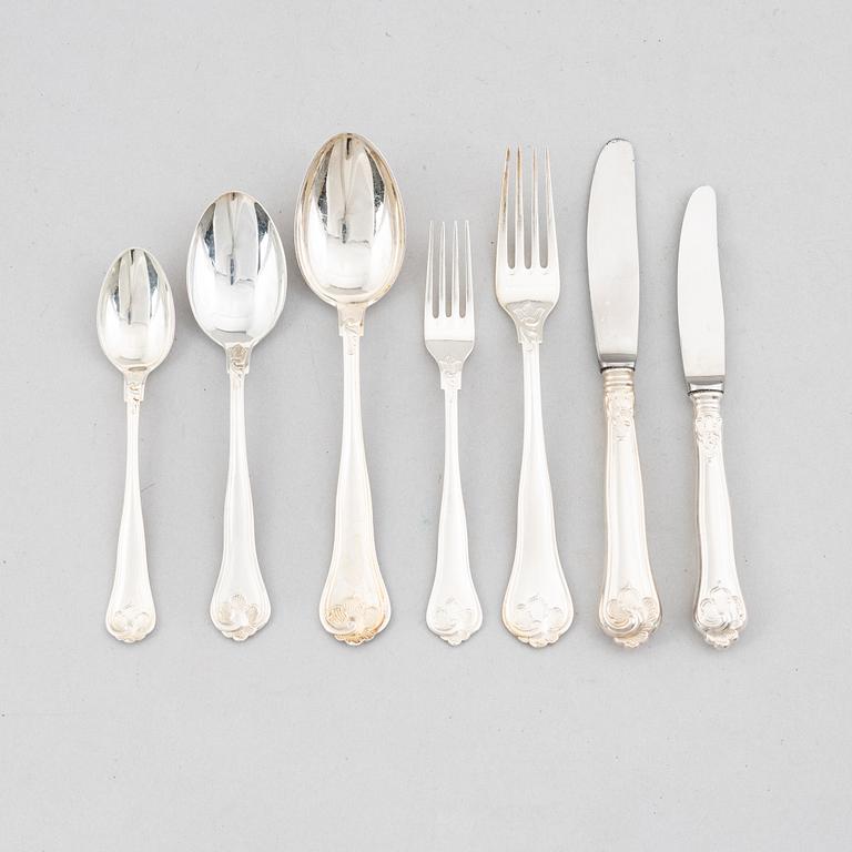 A 78-piece silver cutlery service, Cohr, Denmark.