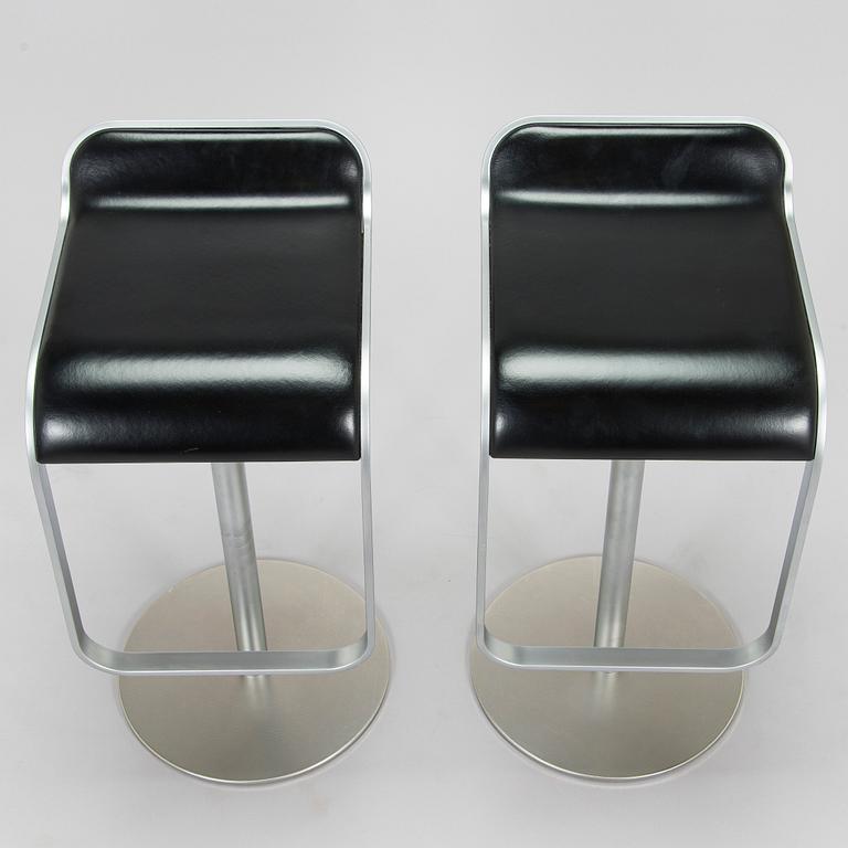 Shin & Tomoko Azumi, bar stools, 2 pcs, "Lem", LaPalma, Italy, 21st century.
