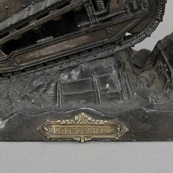 BLÄCKSTÄLL, patinerad metall, Frankrike, 1900-talets första kvartal.