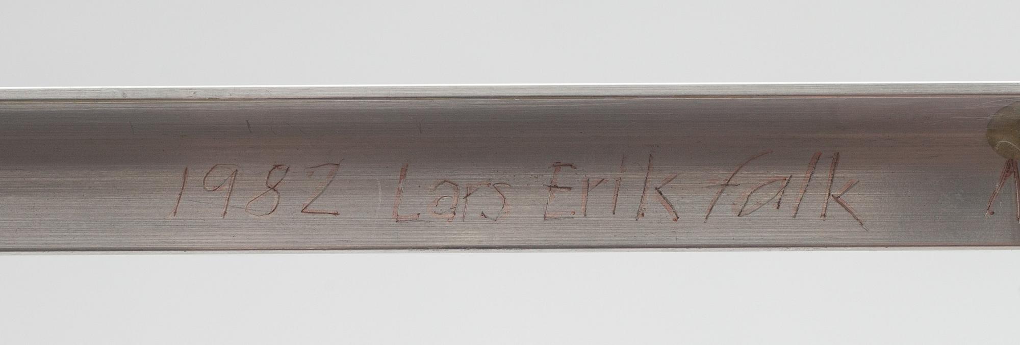 LARS-ERIK FALK, skulptur, signerad och daterad 1982.
