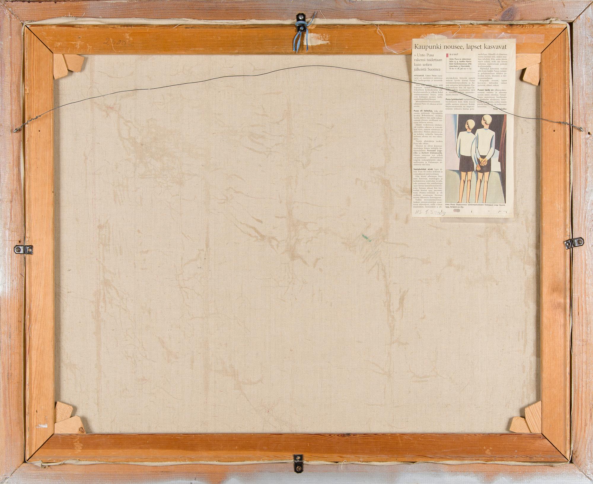 Unto Pusa, Composition (Hommage à Du-Champ-Villon).