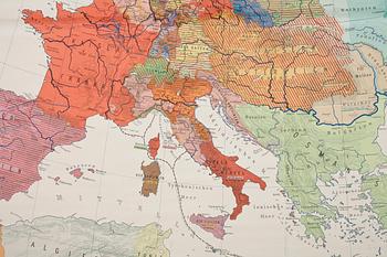 SKOLKARTA, "Europa under Napoleontiden", 1900-talets mitt.