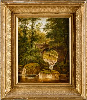 OKÄND KONSTNÄR, olja på pannå, England, 1800-tal.