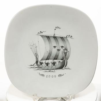 Swedish American Line, collection, 17 pieces.