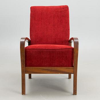 A 1930s open armchair model 'Torni' for Oy Stockmann Ab,  Keravan Puusepäntehdas, Finland.