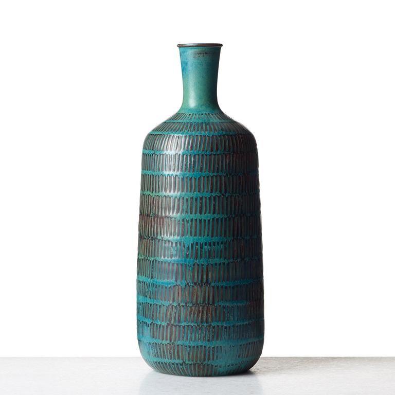 Stig Lindberg, a stoneware vase, Gustavsberg studio 1961.