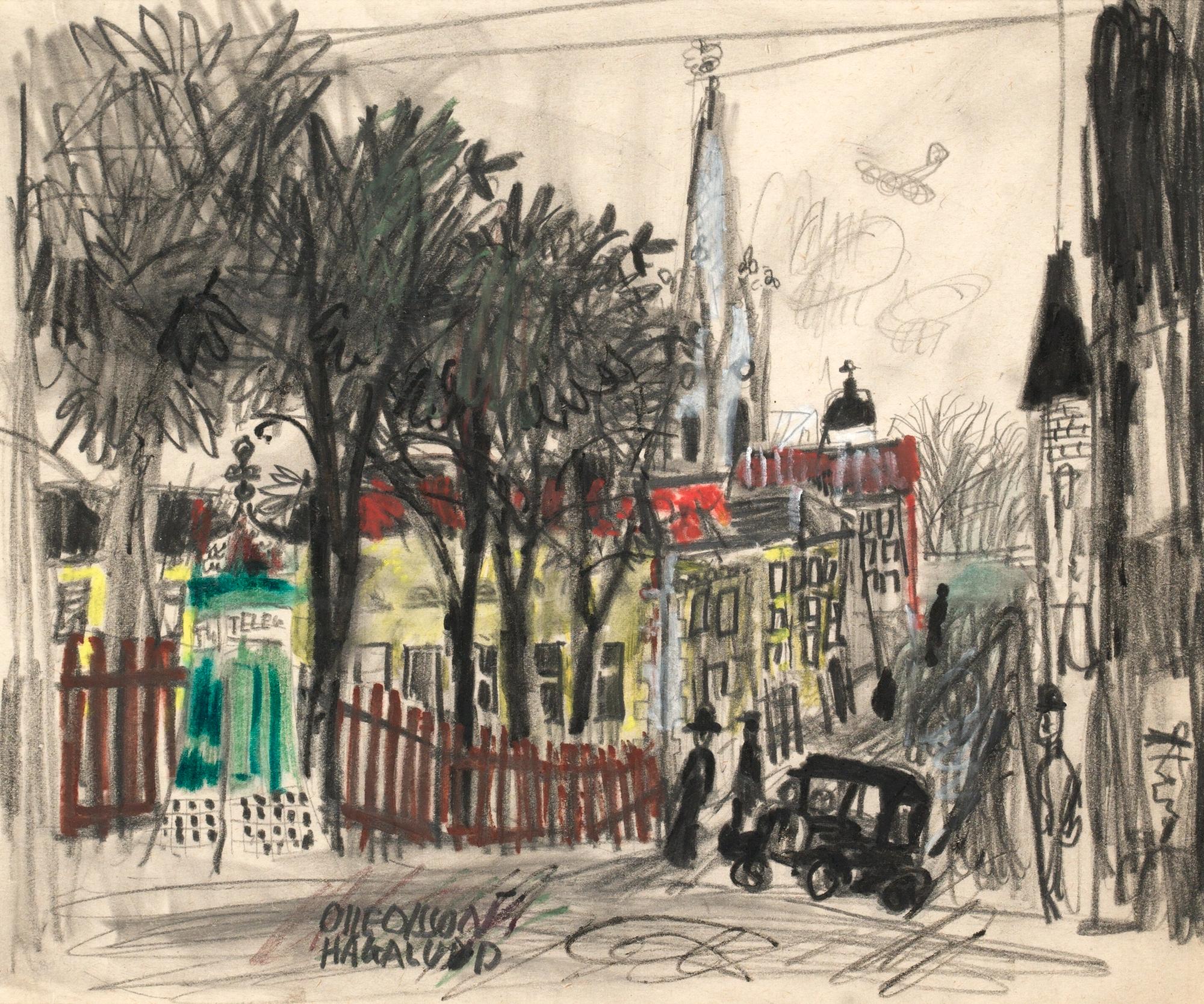 Olle Olsson-Hagalund, Hörnet Styrmansgatan / Storgatan.