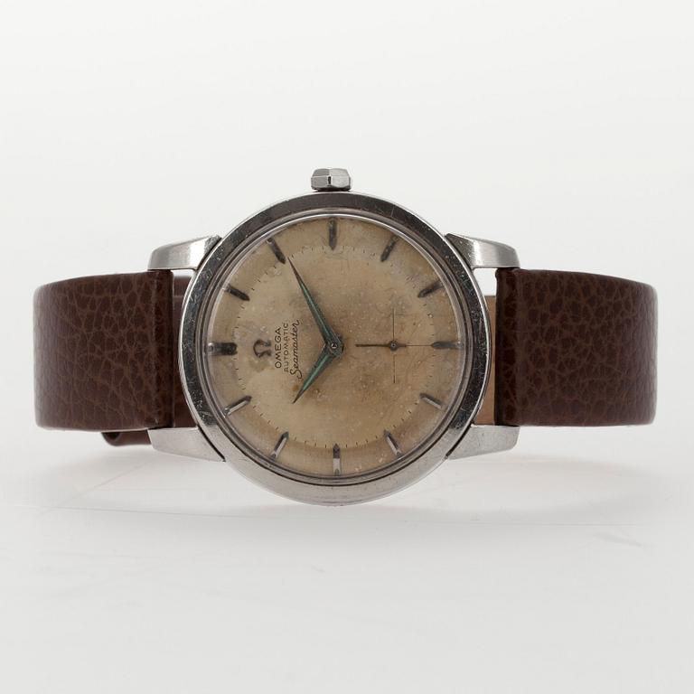 ARMBANDSUR, herr, Omega Seamaster, Automatic, stål 1950-60-tal.