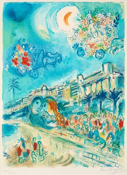 386. Marc Chagall (Efter), "Bataille de fleurs", ur: "Nice et la Côte d'Azur".