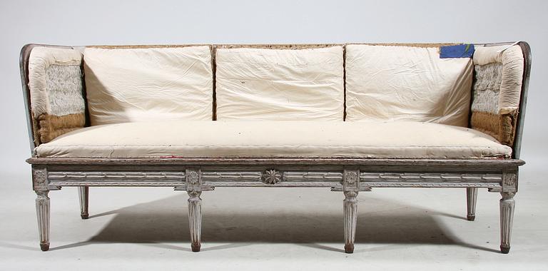 TRÅGSOFFA, gustaviansk, 1800-talets början.