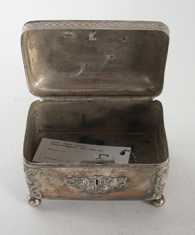 SKRIN, silver, fantasistämplar, sent 1800-tal.
