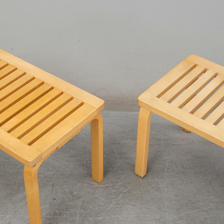 ALVAR AALTO,two 153B benches for Artek.