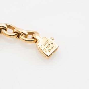 Cartier, Armband av 18K guld med runda briljantslipade diamanter.