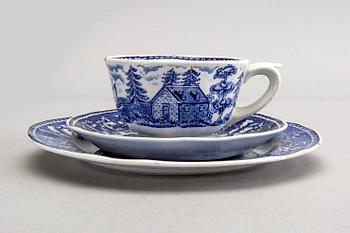 Reinhard Richter, servis, 58  delar, "Masema", Arabia flintgods Finland 1941-64.