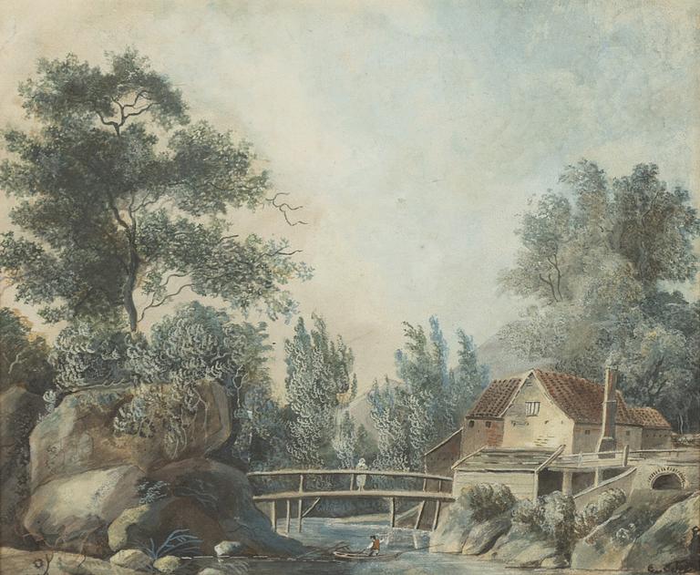 Unknown artist, around 1800, watercolour.