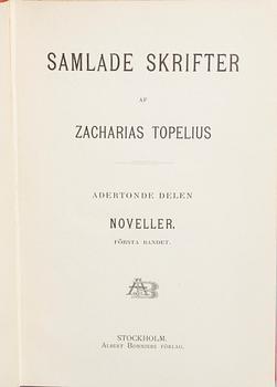 BÖCKER, Zacharias Topelius Samlade Skrifter, 25 volymer.