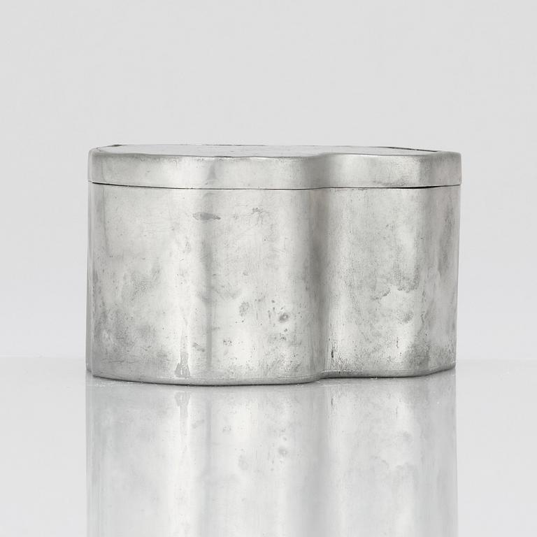 Estrid Ericson, a pewter lidded box with labradorite, Svenskt Tenn, Stockholm 1974.