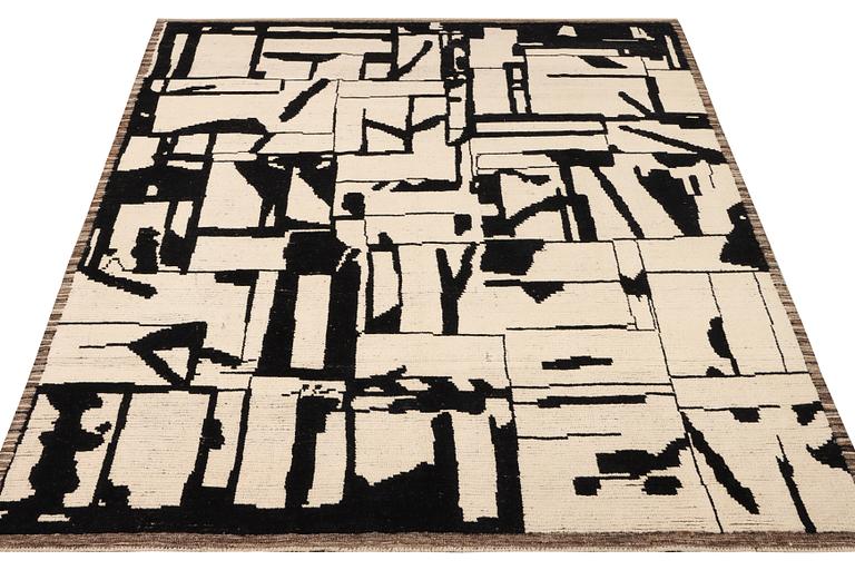 A Modern Design Moroccan carpet, a. 292 x 216 cm.