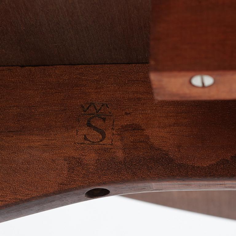 NIELS OLE MØLLER, matbord med sex stolar, modell 78, JL Møller, Danmark 1960-tal.