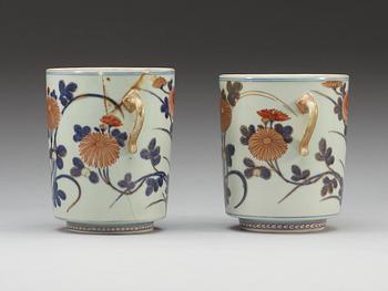 A pair of imari jars, 18th Century.