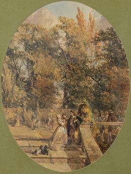Henry James Holding, Companions on the terrace.