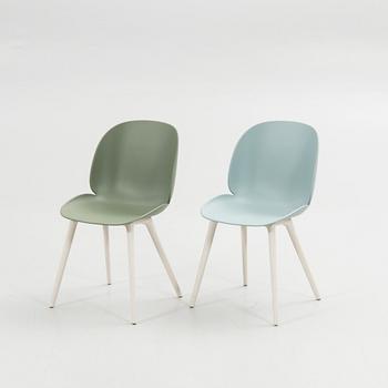 GamFratesi, chairs, 6 pcs, "Beetle Chair", Gubi, Denmark.