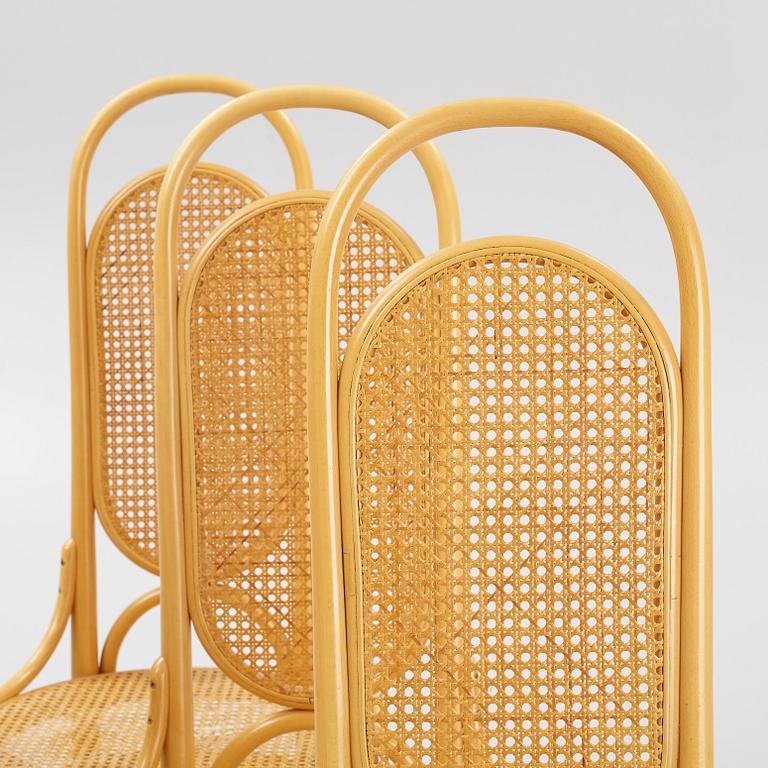 Thonet, 4 st stolar, samtida tillverkning.