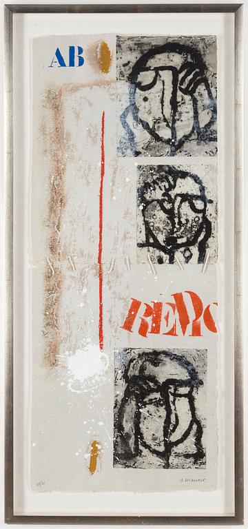 JAMES COIGNARD, carborundumetsning, signerad och numrerad 48/60.