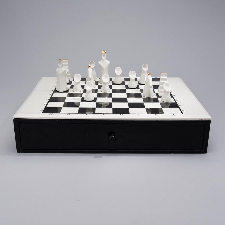 PAULI PARTANEN, CHESS SET, signed Pauli Partanen.