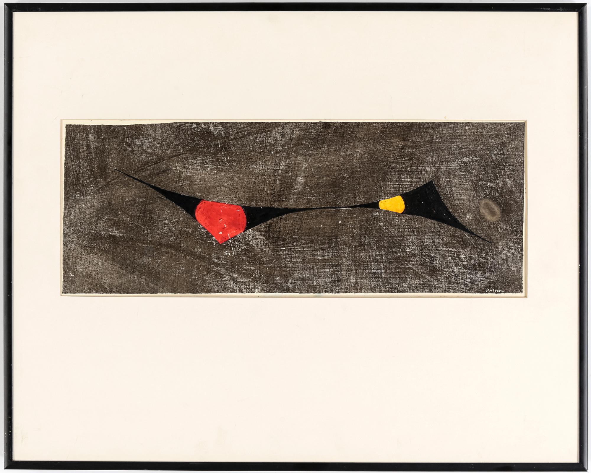 PIERRE OLOFSSON, blandteknik, signerad.