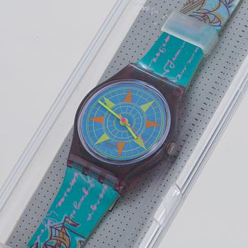 Swatch, Compass, wristwatch, 25 mm.