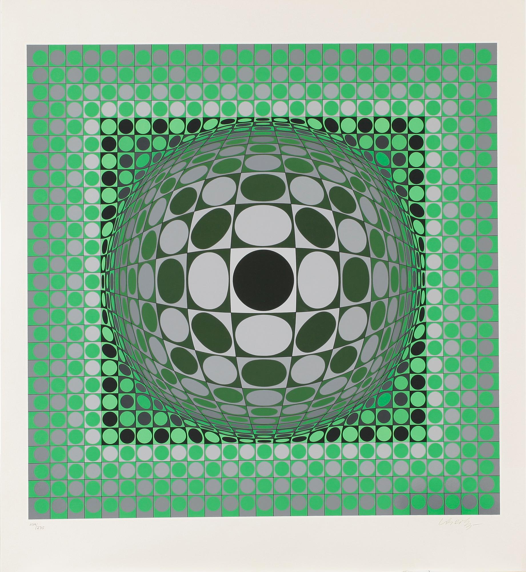 VICTOR VASARELY, färgserigrafi, 1985, signerad och numrerad 209/275.