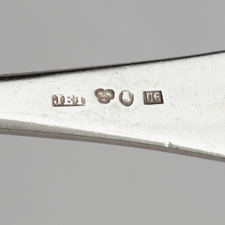 W.A. Bolin, matsilveruppsättning, modell 'I', 74 delar samt 6 delar annan modell, Stockholm 1974-1980.