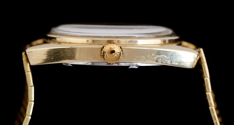 ARMBANDSUR, Omega Constellation, Automatic, guld på stål, armband 18 k guld.