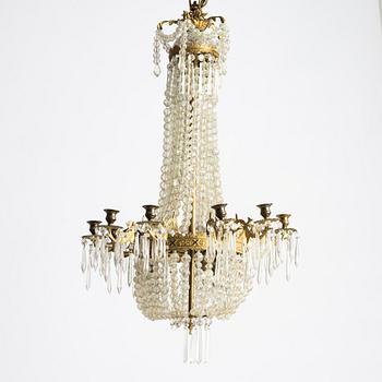 Chandelier, Oscarian, late 19th century.