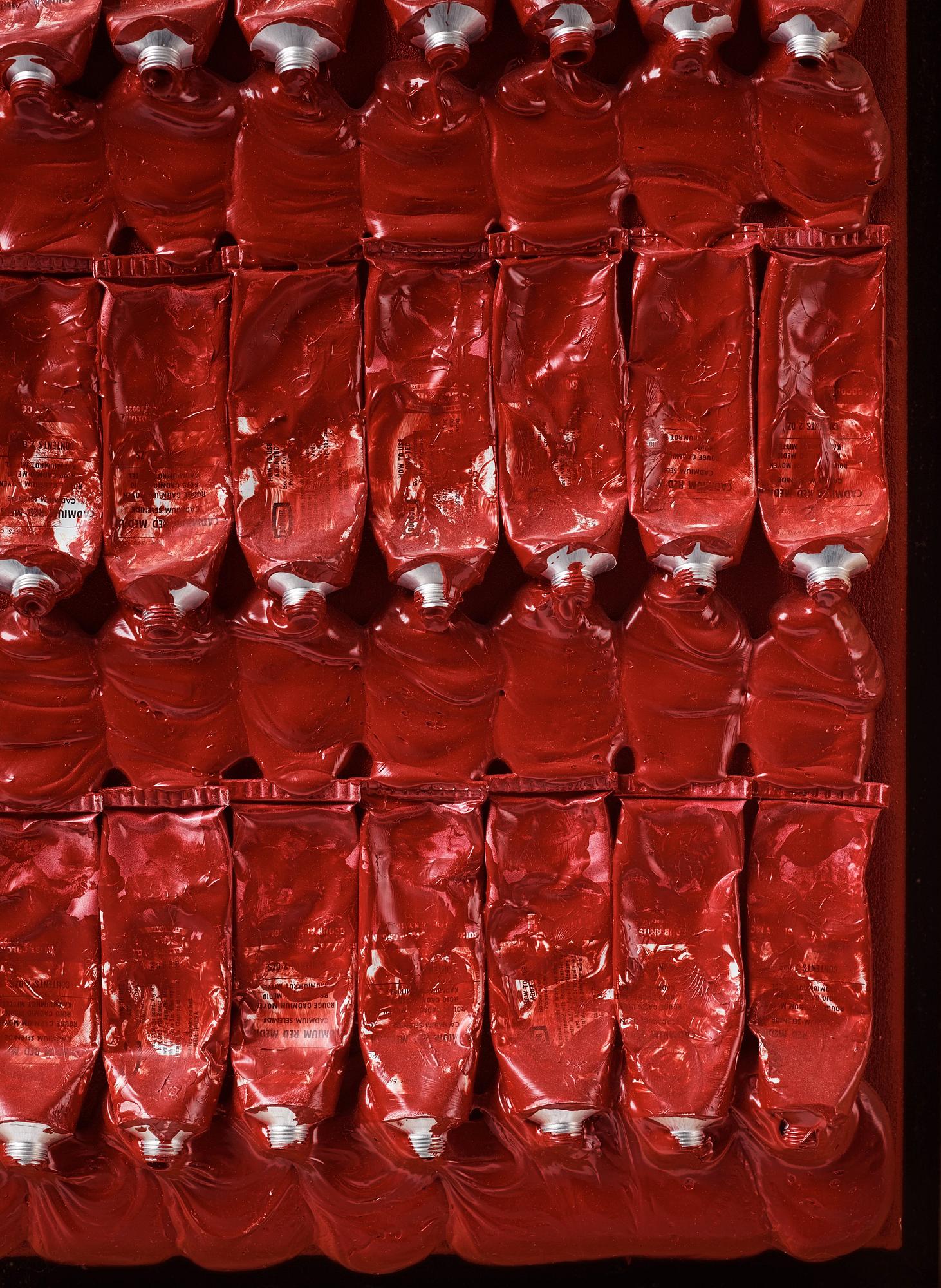 Arman (Armand Pierre Fernandez), "Monochrome Accumulation no: 2508".