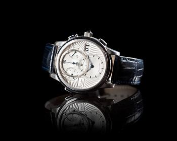 144. Glashütte Original - PanoMaticChrono. Automatisk. Kronograf. Flyback. Platina. 39mm. Limited Edition, no. 40/200. 2008.