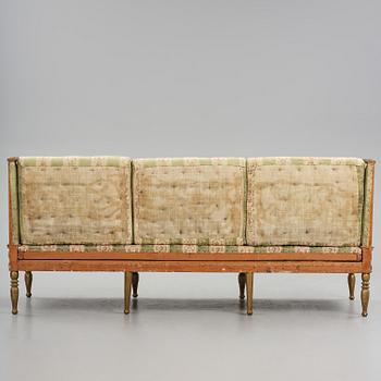 A late Gustavian sofa attributed to E. Ståhl (master in Stockholm 1794-1820).