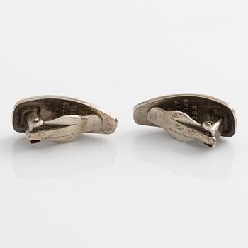 David Andersen, silver bangle, ring and earrings, Norway.