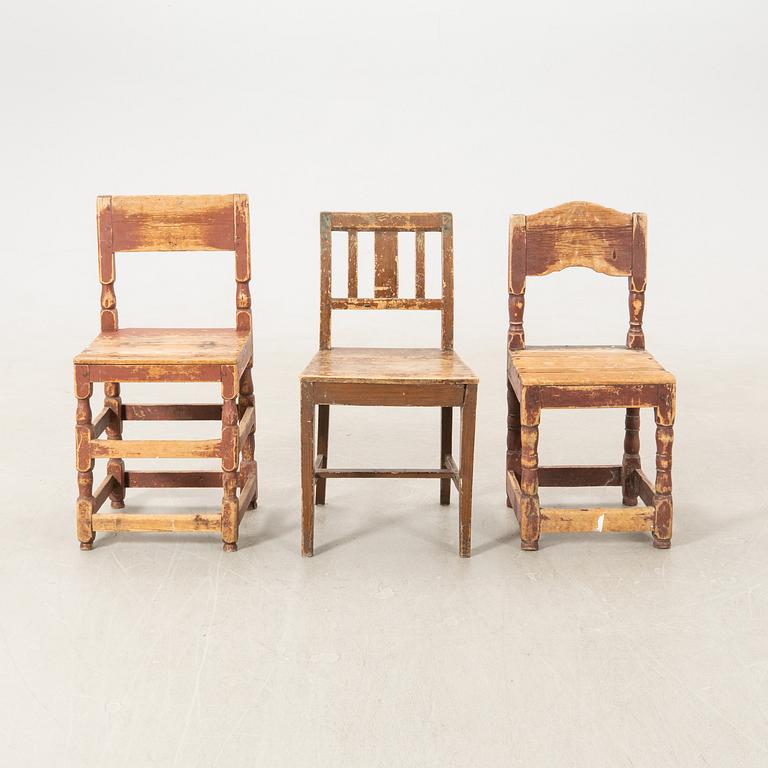 Chairs 6 similar 19th century, second half.