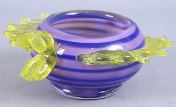 SKÅL, studioglas, Anna Örnberg, Strömbergshyttan, sign.