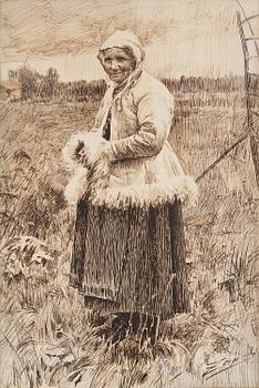 717. Anders Zorn, Grandmother.
