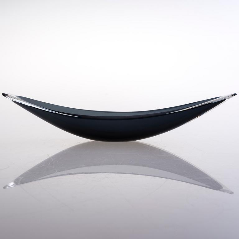 KAJ FRANCK, glasskulptur, "Lancett", signerad K. Franck, Nuutajärvi Notsjö -57.