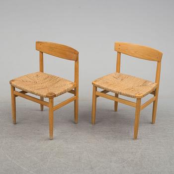 A set of six chairs and a dining table 'Øresund' by Børge Mogensen, Karl Andersson & Söner, Huskvarna, Sweden.