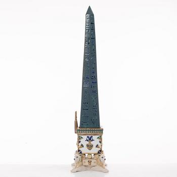 Lladró, figurine, "Thotmes I obelisk (green)", Spain.