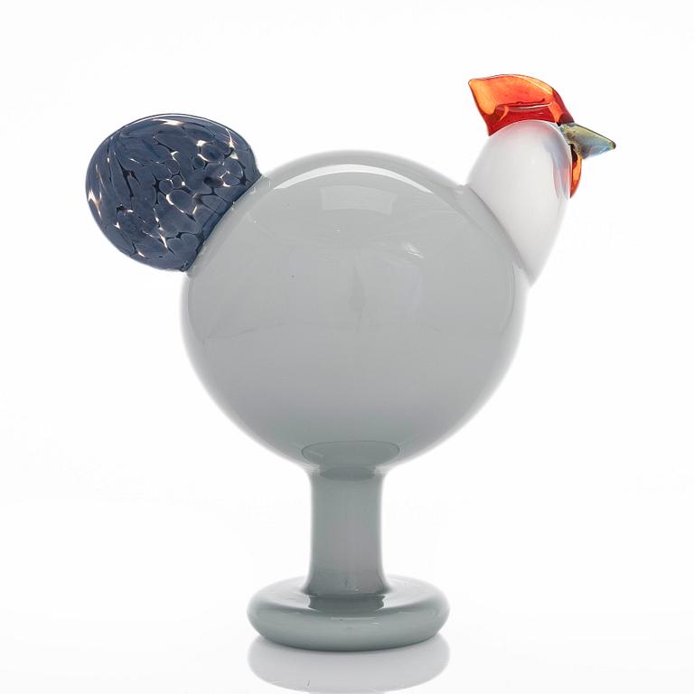 Oiva Toikka, A glass bird, 'Uuno', signed O. Toikka Iittala.