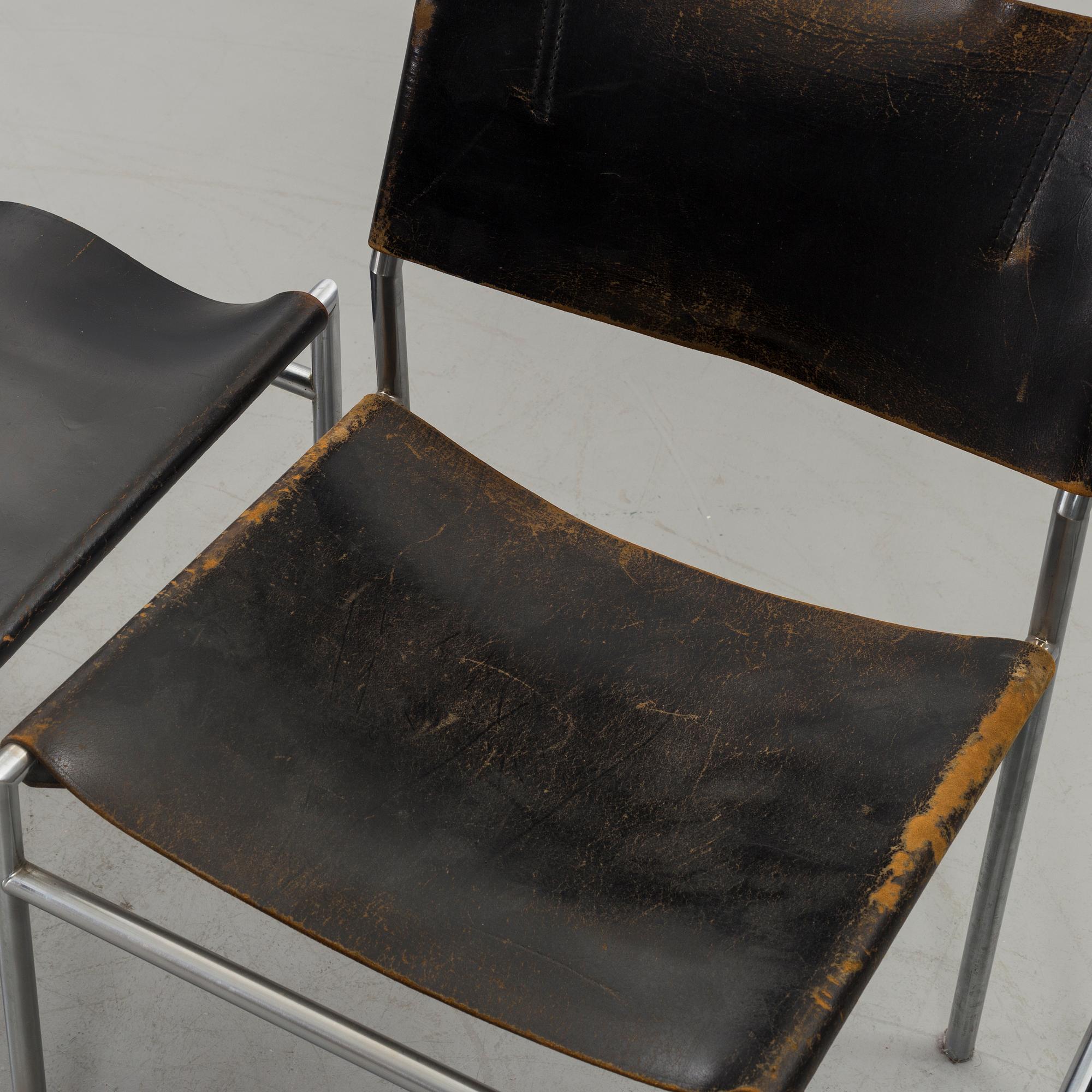 A set of 4 Martin Visser "model SE06" chairs, 20th century.